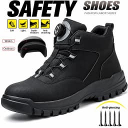 Halloween Steel Toe Work Boots Wear Resistant Men's Safety Boots Anti Impact Anti Piercing Fashion Comfort Outdoor Men's Shoes
