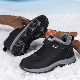 Winter Men Boots Microfiber Leather Snow Boots Man Plush Warm Causal Shoe Waterproof Men Boots Male Sneakers Spring Ankle Boots