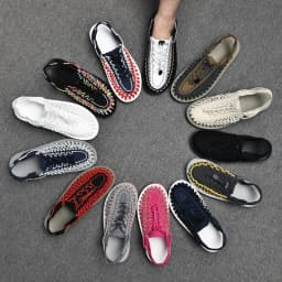 Summer Men's Handmade Weaving Design Sandals Breathable Casual Flat Beach Outdoor Couples Sandals Size 48 Fashion