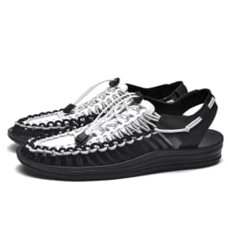 Summer Men's Handmade Weaving Design Sandals Breathable Casual Flat Beach Outdoor Couples Sandals Size 48 Fashion