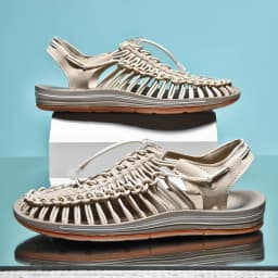 Summer Men's Handmade Weaving Design Sandals Breathable Casual Flat Beach Outdoor Couples Sandals Size 48 Fashion