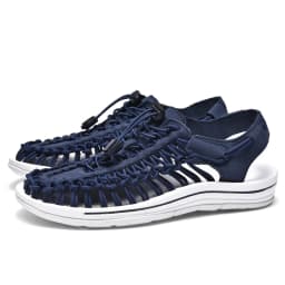 Summer Men's Handmade Weaving Design Sandals Breathable Casual Flat Beach Outdoor Couples Sandals Size 48 Fashion