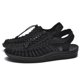Summer Men's Handmade Weaving Design Sandals Breathable Casual Flat Beach Outdoor Couples Sandals Size 48 Fashion