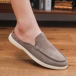Summer Men Loafers Fashion Slip on Men Half Slippers Comfortable Lazy Casual Shoes Outdoor Man Sandals Lightweight Walking Shoes
