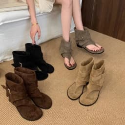 Clip Toe Flats Sandals Summer Fashion Trend Trouser 2026 Boots Casual Dress Street Style Shoes