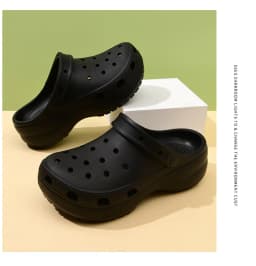 thick-soled EVA cloud hole shoes women's summer non-slip fashion sandals soft-soled beach shoes outdoor slippers women