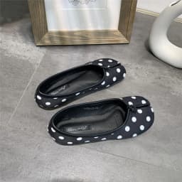 2025 Polka Dot Women Retro Flats Mocasines Ballerina Shoe Japanese Style Tabi Ninja Shoes Split Hoof Toe Boat Shoes Female shoes