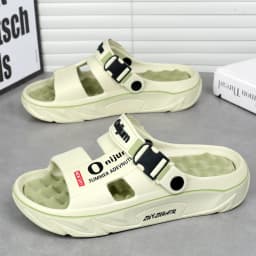 Summer Men's Massage Slippers Indoor Outdoor Sandals Beach Comfortable Soft Slides Clogs Casual Shoes Men Women Home Slippers