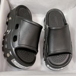 Women's Sandals Fashion Platform Slippers Punk Style Rivet Women's Shoes Increase Height Thick Soled EVA Anti-slip Slipper Paris