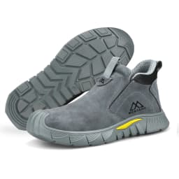 Electric Welder Safety Boots Men Anti Smashing Anti Piercing Work Protection Shoes Steel Toe Anti Scalding Safety Shoes Man