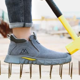 Electric Welder Safety Boots Men Anti Smashing Anti Piercing Work Protection Shoes Steel Toe Anti Scalding Safety Shoes Man