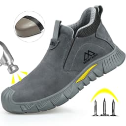 Electric Welder Safety Boots Men Anti Smashing Anti Piercing Work Protection Shoes Steel Toe Anti Scalding Safety Shoes Man