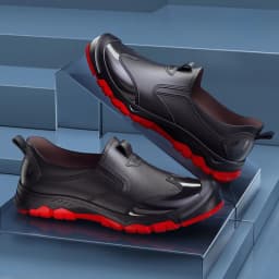 Men's Short Rain Boots Urban Water Boots Non-slip Wear-resistant Wading Boots Men's Trendy Lightweight Waterproof Rubber Shoes