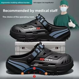Medical outer hole shoes men's 2026 new slippers summer operating room deodorant non-slip thick-soled outdoor sandals