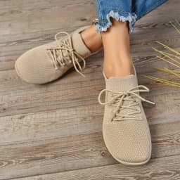 Womens Wide Fit Sneakers Flats Minimalist Breathable Wide Width Sneakers Mesh Barefoot Walking Shoes Comfortable Casual Shoes