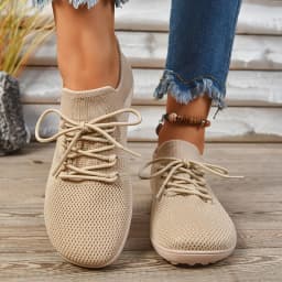 Womens Wide Fit Sneakers Flats Minimalist Breathable Wide Width Sneakers Mesh Barefoot Walking Shoes Comfortable Casual Shoes