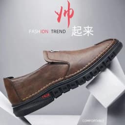 2026 PU Leather Men's Loafers Luxury Men Casual Shoes New Fashion Driving Shoes Breathable Slip on Men Moccasins Plus Size 39~44