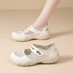 Woman's Casual Flats Shoes Round Toe Large size ladies shoes Retro French Mary Jane Dress Flat New Summer Solid Comfortable shoe