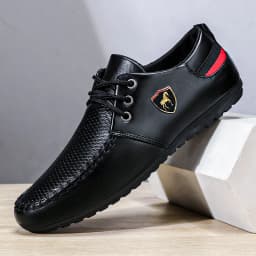 Men's Business-Style Loafers, Soft-Soled Breathable Casual Shoes, Fine Materials with Breathable Texture, Non-Slip and Wear-Resistant Rubber Sole