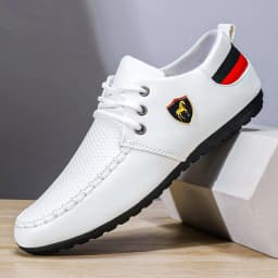 Men's Business-Style Loafers, Soft-Soled Breathable Casual Shoes, Fine Materials with Breathable Texture, Non-Slip and Wear-Resistant Rubber Sole