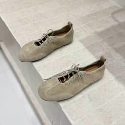 Lace-up Flats Fashion Round Toe Deep Mouth Soft Sole Non-slip Comfortable Low Top Shoes