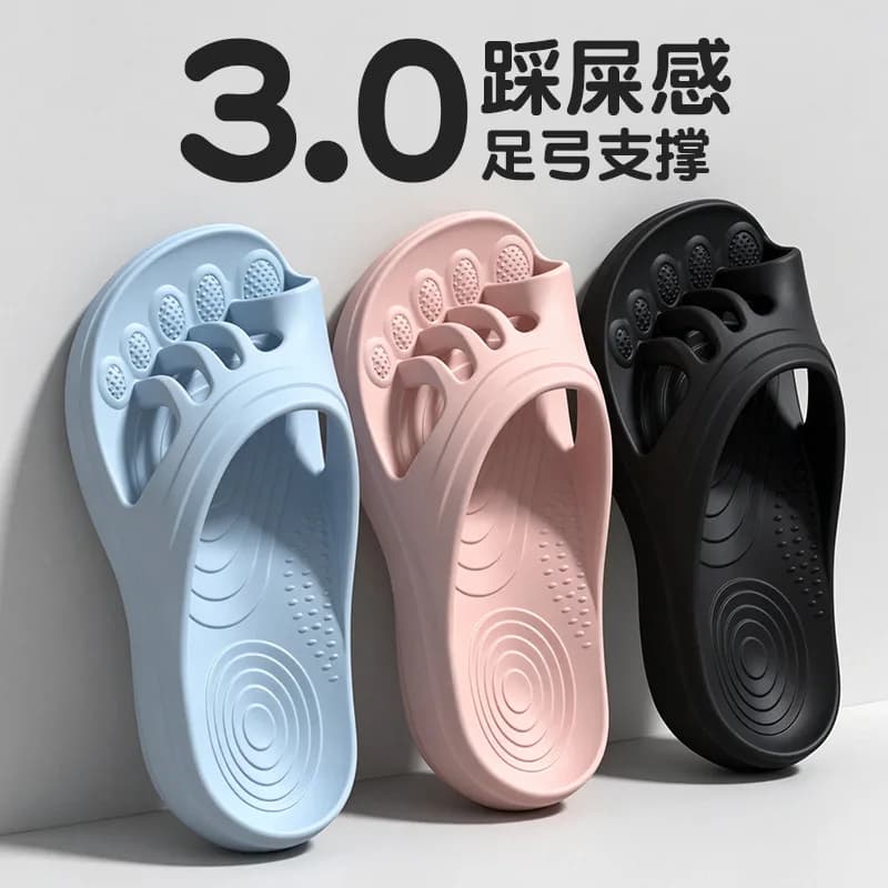 Claw drag five-finger slippers women's summer 2026 new hallux valgus toe separation arch support non-slip sandals