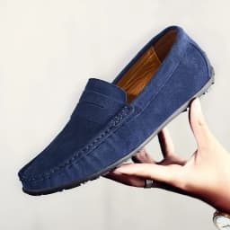 High Quality Leather Men Loafers Slip on Mens Casual Shoes Fashion Flats Male Driving Shoes Moccasins Ten Colors Size 38-47