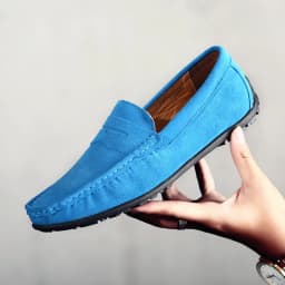 High Quality Leather Men Loafers Slip on Mens Casual Shoes Fashion Flats Male Driving Shoes Moccasins Ten Colors Size 38-47