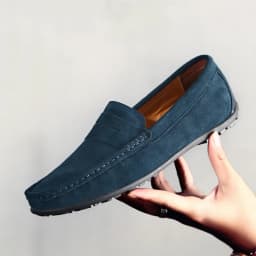 High Quality Leather Men Loafers Slip on Mens Casual Shoes Fashion Flats Male Driving Shoes Moccasins Ten Colors Size 38-47