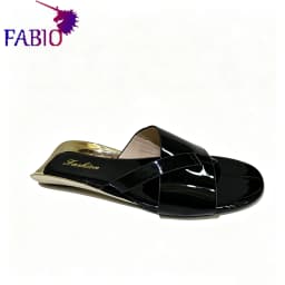 FABIO PENNY Summer Women Cross Strap Sandals Flat Gold Heel Non-slip Beach Flip Flops for Ladies, Slip-on Ladies' Flip-Flops