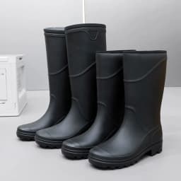 Men's Fashionable Waterproof Shoes, Construction Site High-Top Rubber Boots, Adult Rain Boots, Men's Mid-Top Labor Protection Rain Boots, Pvc Thickened Overshoes