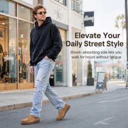 Mens Casual Dress Shoes Genuine Leather Hand-Sewn Loafers Shoes Elegant Mocassins, Casual Sneakers Lace-Up