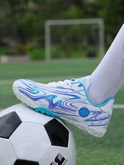 Men Women Soccer Cleats TF Studs Football Boots Breathable Non Slip Training Shoes For Artificial Grass Outdoor Sports Sneakers