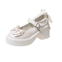 2026 Lolita Shoes Black Super High Heels Mary Jane Shoes Women Chunky Platform Pumps Woman Ankle Buckle Party Shoes