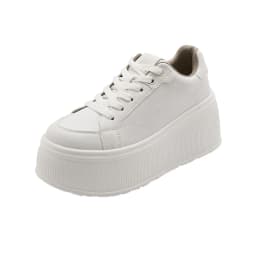 Platform White Shoes Women's Sneaker New Casual Sports Muffin Shoe Heightening Lace-up Women Board Shoes