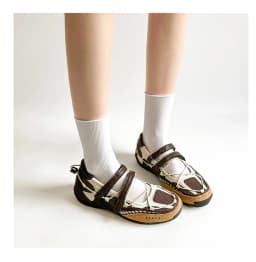 Mary Jane Sports Shoes 2026 New Fashion Soft Soled Mesh Breathable Casual Women Flat Shoes Outside Comfy Non-slip Single Shoes