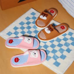 Women Men House Fur Slippers Casual Cute Lovely Animals Pattern Design All Season Indoor Non-slip Warm Soft Soles Comfy Home New