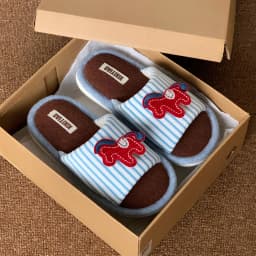 Women Men House Fur Slippers Casual Cute Lovely Animals Pattern Design All Season Indoor Non-slip Warm Soft Soles Comfy Home New