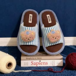 Women Men House Fur Slippers Casual Cute Lovely Animals Pattern Design All Season Indoor Non-slip Warm Soft Soles Comfy Home New