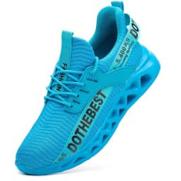 Steel Toe Safety Shoes for Men Lightweight Breathable Work Shoes Grey Anti-Smash Anti-Puncture Work Shoes Comfortable Durable