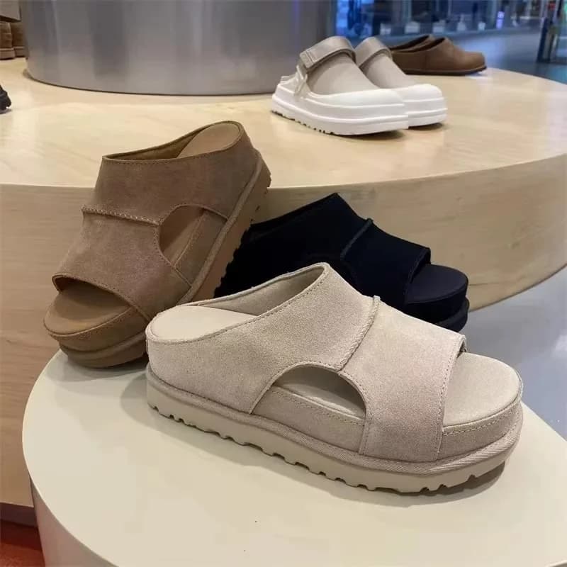 Retro Platform Roman Sandals Women's Summer Wear 2026 New Heightened Beach Slippers