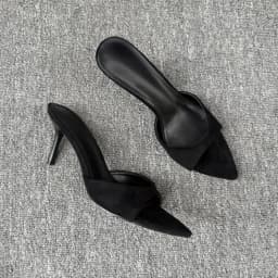 New Sexy Thin High Heels Women Slippers Street Style Party Stripper Sandals Summer Open Toe Slip On Slide Shoes