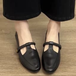 Spring/Fall New Women's Vintage Mary Jane Shoes - Square Toe Low Cut Flats Soft Leather Loafers British Style Casual Shoes 2026