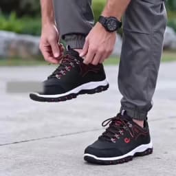 Men's EVA Hiking Shoes Waterproof Anti Slip Leather Outdoor Sports Shoes for Camping Running Jogging 2025 New