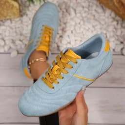 Women Natural Suede Leather Lace-up 2026 New Sneakers Round Toe Soft Comfort Casual Female Outdoor Drive/walk Shoes for Woman