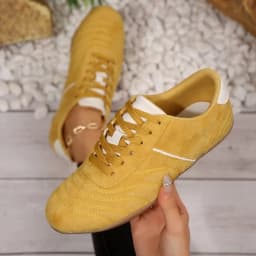Women Natural Suede Leather Lace-up 2026 New Sneakers Round Toe Soft Comfort Casual Female Outdoor Drive/walk Shoes for Woman