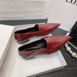 Women Flats Shoes Fashion Pointed Toe Loafers Shoes Autumn 2025 Designer Brand Dress Work Platform Elegant Zapatillas De Mujer