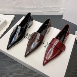Women Flats Shoes Fashion Pointed Toe Loafers Shoes Autumn 2025 Designer Brand Dress Work Platform Elegant Zapatillas De Mujer