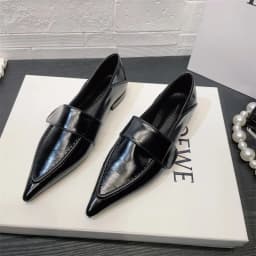 Women Flats Shoes Fashion Pointed Toe Loafers Shoes Autumn 2025 Designer Brand Dress Work Platform Elegant Zapatillas De Mujer