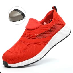 Summer Lightweight Work Sneakers Steel Toe Men Women Tennis Work Safety Shoes Breathable Construction Shoes Work Boots Footwear
